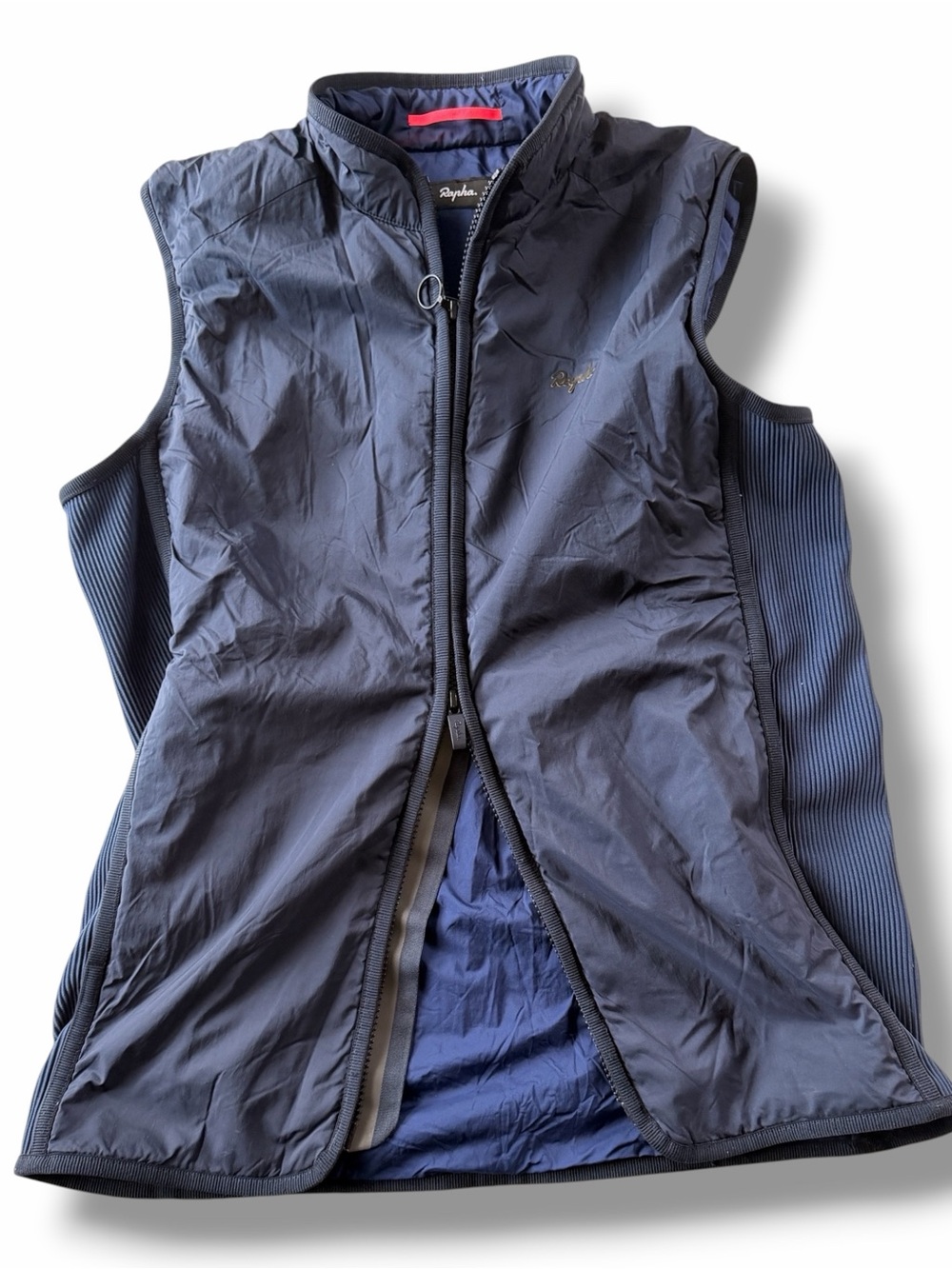 Rapha Transfer Insulated Gilet Vest Size Small Double Navy Cycling
